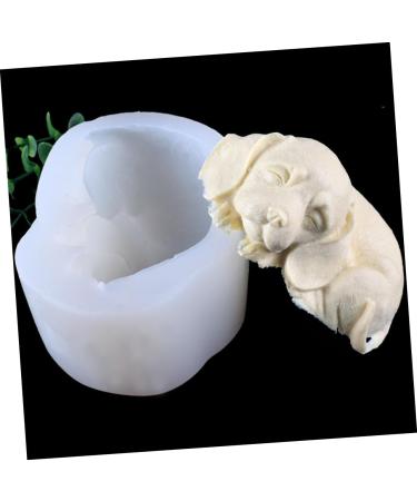IMIKEYA Dog Fondant Molds 2pcs Mold White Cake 3D Silica Gel Decorate Baking Fondant Mold 10.8X8.5X5CMx2pcs - Buy Online on SooperMarket.com
