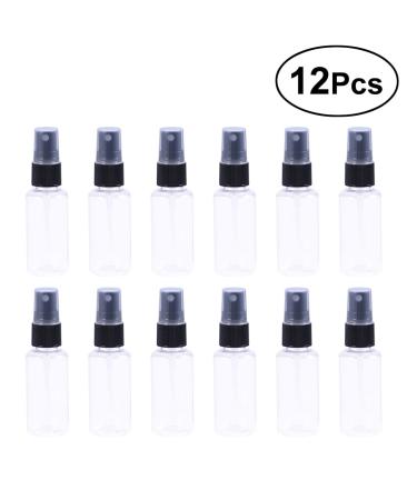 UEETEK 12pcs 30ml Portable Travel Spray Bottles Fine Mist Clear Plastic - Ideal for Travel & Toiletries - Buy Online on SooperMarket.com