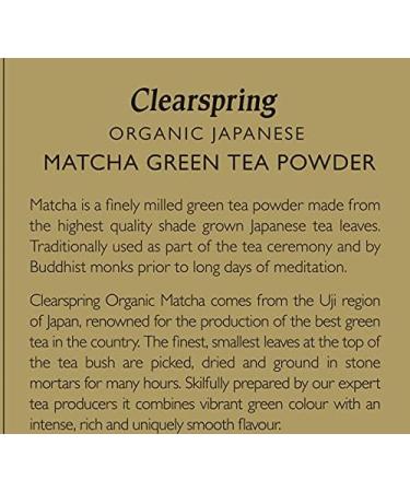 Clearspring Organic Japanese Matcha Green Tea Powder Ceremonial Grade 30g - Pack of 1 - Buy Online on SooperMarket.com