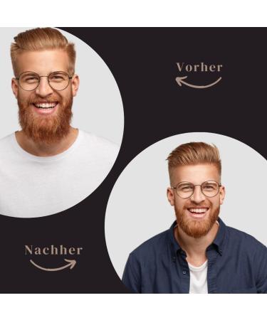 Bartzart Small Beard Scissors & Comb Set | Perfect Beard Care for Men | Sharp Beard Shears with Etui for Mustache Wearers - Buy Online on SooperMarket.com