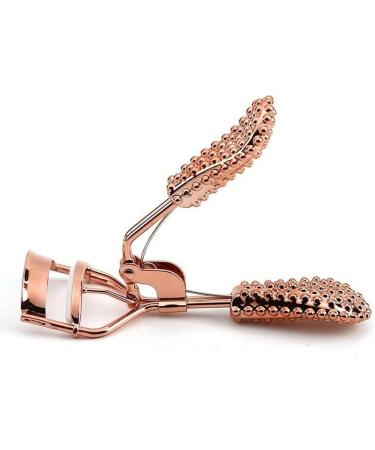 Beauty+ Eyelash Curler Applicator Stainless Steel with Silicone Pad for Perfect Curling and Applications Professional Eyelash Curlers (Rose Gold Beads) - Buy Online on SooperMarket.com