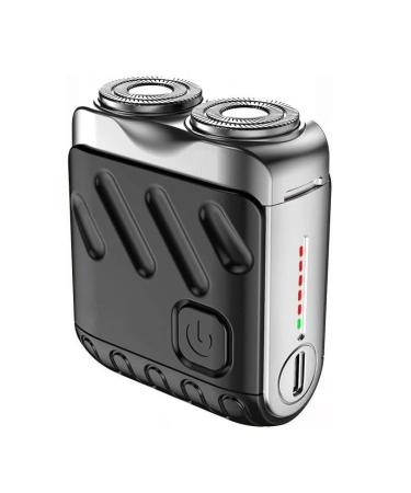Mini Electric Shaver Portable Electric Razor for Men Luggage Electric Shaver Portable Electric Razor Rechargeable for Home Office Car(Black)