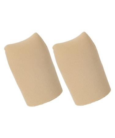 KALLORY 2pcs Toe Scuffs Silicone Gel Silicone Toe Sleeves Elasto Gel Toe Protectors Gel Toe Caps Finger Tube Sleeves Toe Protective Covers Toe Finger Protector Breathable Toe Caps Cotton As Shown 2.6x4cm