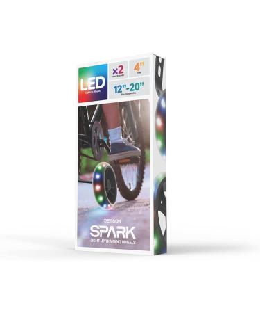 Jetson Electric Bike Spark Light-Up Training Wheels | Motion Activated 4 Inch Wheels for 12-20-inch Bikes | Durable Steel Brackets | Ages 3 - Buy Online on SooperMarket.com