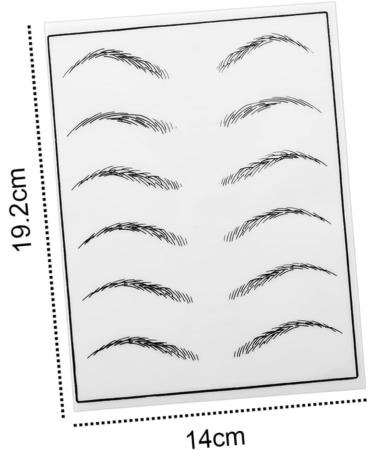Beavorty 15 Sheets Eyebrow Microblading Makeup Practice Skin Silicone Eyebrow Practice Skin Eyebrows - Buy Online on SooperMarket.com
