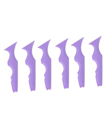 Didiseaon 6 Pcs Silicone Beauty Ruler Silicone Molds Silicone Eyeliner Tool Eyeliner Guide Aid