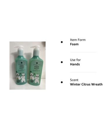 Bath & Body Works Winter Citrus Wreath Hand Soap 2-Pack - 8.75 oz - Seasonal Winter Wreath Scent - Buy Online on SooperMarket.com