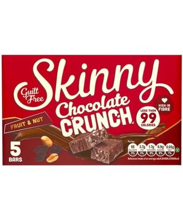 Skinny Crunch Bar Bundle - Skinny Crunch Chocolate Fruit & Nut 5x24g Skinny Crunch Peanut Butter 5x20g and Skinny Crunch Light Chocolate Fudge 5x19g - Buy Online on SooperMarket.com
