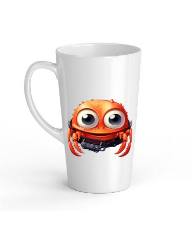 White Ceramic Baby Crab Mug - Large 483 ml Perfect for Hot Chocolate or Milk Fun and Easy to Use