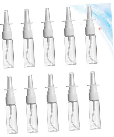 FOMIYES 10pcs Plastic Spray Bottles Set - Cosmetic, Nasal Wash, Lotion Pump, 13x2.5cm Transparent Blue Glass - Buy Online on SooperMarket.com