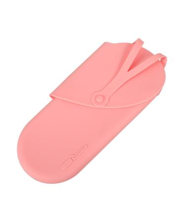 Baluue Curling Iron Storage Bag Hair Crimper Curlers Storage Bags Curling Wand Hair Curler 29.50X13.50X2.00CM Pink