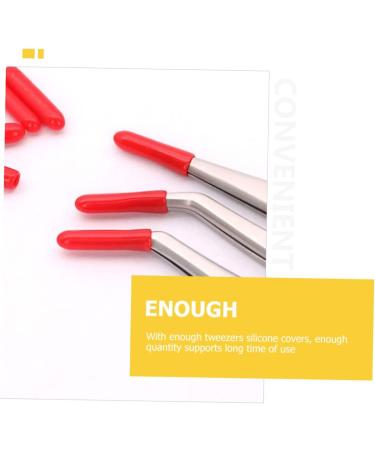 Stahad 240 STK Twilight Lane Eyelash Sink Protection - Silicone Tweezer & Scissors Cover (Red 2pcs) | Premium Eyelash Extension Accessories - Buy Online on SooperMarket.com