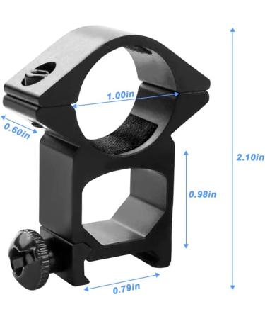 Modkin 1 Weaver Scope Rings - High Profile Rifle Scope Mounts for Picatinny/Weaver Rail (Set of 2) - Buy Online on SooperMarket.com