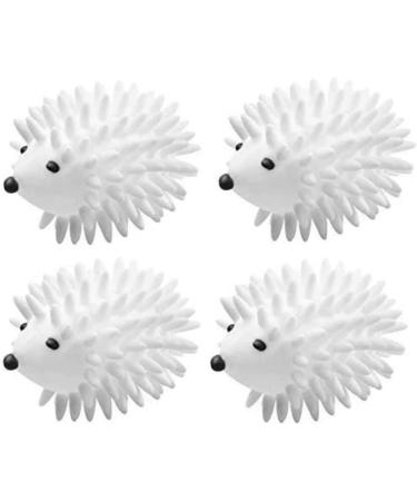 RENHUAVOY 4pcs Dryer Balls Reusable Tumble Dryer Hedgehog Dryer Balls Fabric Softener Ball Clothes Will Come Out Soft Fluffy Fewer Wrinkles and Less Static Cling