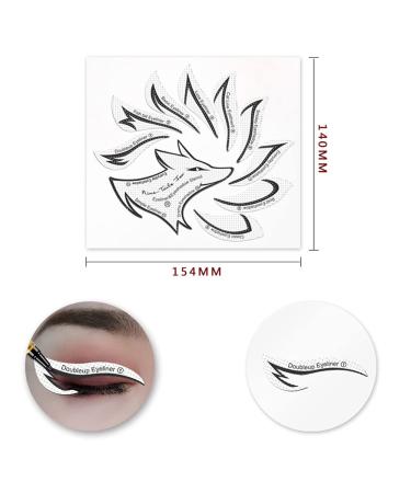 Premium 12 Style Eye Make-Up Template Stickers | Professional Eyeshadow & Eyeliner Tools | International Shipping Available - Buy Online on SooperMarket.com