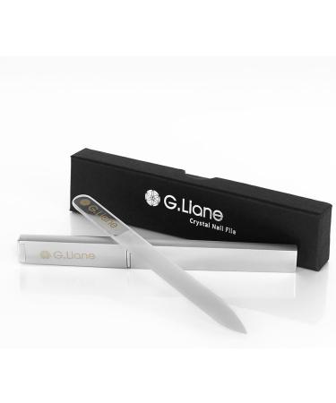 G.Liane Glass Manicure File in Case Shape and Smooth Nail File Tool Nail Care Kit for Beautiful Fingernails Clear Pointed - Buy Online on SooperMarket.com