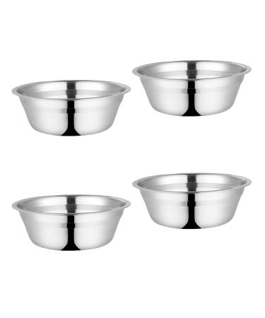4PACK Stainless Steel Round Plate, Dinner Plate Dish Camping Dinner Plates for Family Camping Hiking Beach