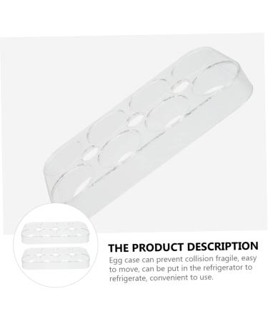 Mikikit Practical Pcs Egg Shelf Utensil Holder with Lid Containers with Lids Refrigerator Egg Case Blank Organizer Professionl - Buy Online on SooperMarket.com