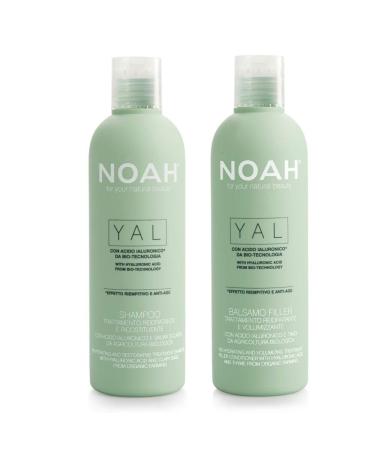 NOAH Yal Thyme + Hyaluronic Acid Shampoo and Conditioner Set - 8.5 fl.oz (250 ml) - Cruelty Free, Vegan, Anti-aging, Detangling, Fortifying and Moisturizing - Buy Online on SooperMarket.com