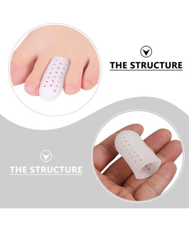 EXCEART 6 Pairs Gel Toe Caps - Breathable Silicone Toe Protectors for Blisters, Corns, Calluses (S) - Buy Online on SooperMarket.com