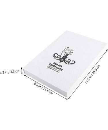 minkissy 216 Nail Color Card Nail Polish Card Nail Color Book Display Card White Manicure medium White - Buy Online on SooperMarket.com