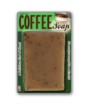 Handcrafted Coffee Soap - Scented with Ground Coffee Beans | Unique Gift Idea for Men Women & Coworkers | Perfect for Stocking Stuffers & Secret Santa - Buy Online on SooperMarket.com
