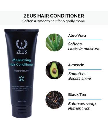 ZEUS Hair Wash & Style Set | Moisturizing Shampoo Hydrating Conditioner Hair Comb & Firm Hold Pomade for Men - International Shipping Available - Buy Online on SooperMarket.com
