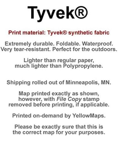 YellowMaps Cannelton IN Topo Map 1:24000 Scale 7.5 X 7.5 Minute Historical 1953 Updated 1964 - Tyvek Material - 26.9 x 22.1 in - Buy Online on SooperMarket.com