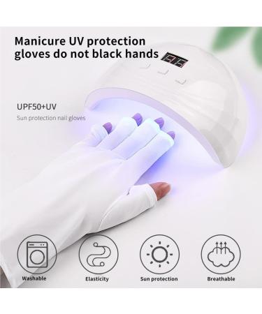 kawehiop 1 Pair Manicure Protection Glove Soft Sun-proof Protector Non-slip Nail Art Gloves Heats-insulated Mittens Professional Short - Buy Online on SooperMarket.com