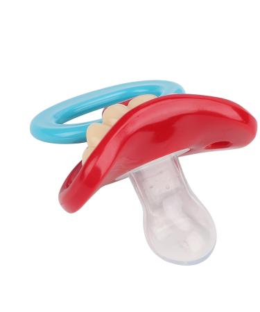 Silicail baby pacifier.Funny pacifier with sound wall design and flat nipple to improve suction and swallowing (1 tab)