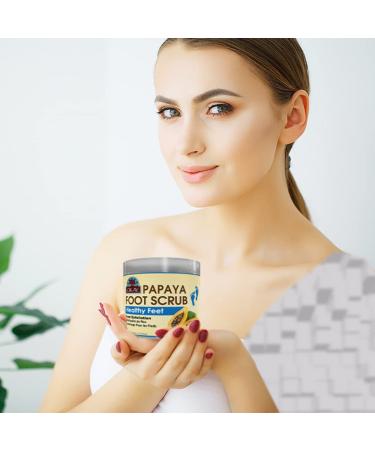OKAY Papaya Foot Scrub 6 oz - Exfoliating and Moisturizing Foot Care Solution - Buy Online on SooperMarket.com