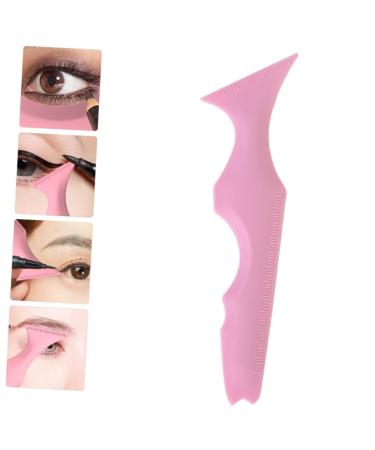FOMIYES 3pcs Silicone Beauty Ruler - Reusable Eyeliner & Eyeshadow Stencil Set - Makeup Tool for Lipstick Mascara & Eyebrows - Pink - Buy Online on SooperMarket.com
