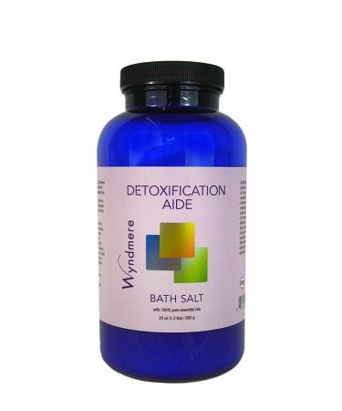 Detoxification Aide Bath Salts with European Sea Salt and Pure Essential Oils - 24oz
