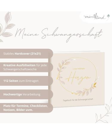 Buy Mintkind Pregnancy Diary My Pregnancy - Hardcover Diary & Photo Album for Expectant Mothers | Perfect Gift for Moms-to-Be - Beige - Buy Online on SooperMarket.com