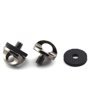 1/4" Camera Neck Strap Screw Holder, SDTC Tech 2 Pack 1/4-20 Thread Camera Screws with Rubber Washer for Quick Install/Release Wrist Strap Sling