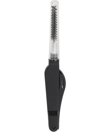 Eyelash Brush Comb Portable Hygienic Plastic Lightweight Reusable Multifunctional Eyebrow Brushes for Makeup (Black) - Buy Online on SooperMarket.com