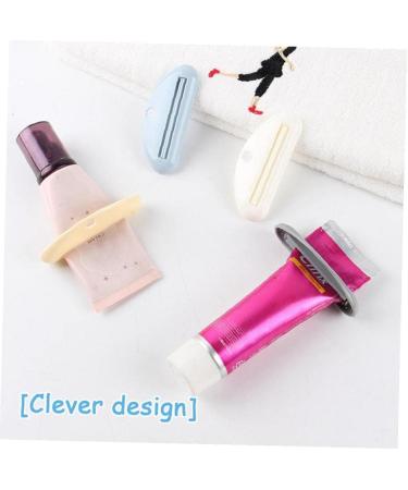 Toothpaste Tube Squeezer Dispenser 4pcs Plastic Toothpaste Clips for Bathroom Squeezers Tool for Toothpaste(Random Color) - Buy Online on SooperMarket.com
