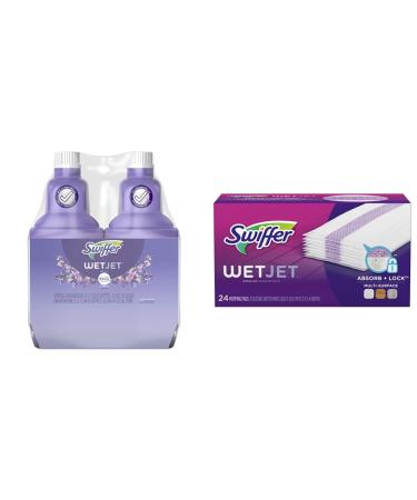 Swiffer WetJet Refill Kit: Floor Cleaner Mop Pad Refills and Floor Cleaner Solution Refills