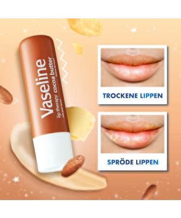 Vaseline Lip Therapy Cocoa Butter | Tinted Lip Balm with Cocoa & Shea Butter | Hydrating 4.8g Lip Care - Buy Online on SooperMarket.com