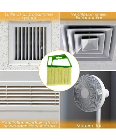 Cleaner Cloth Brushes Louver Curtain Cleaning Brush Vent Blinds Car Window Groove Shutter Duster Air Conditioner Cleaning Tool 1pc Green - Buy Online on SooperMarket.com