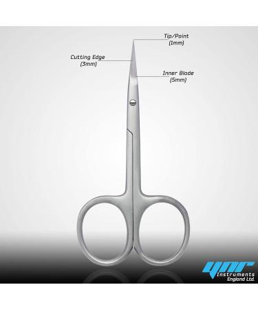 Nail Scissors Professional Cuticle Scissors Extra Strong Straight Curved Manicure Nail Art Scissors (CS-06) - Buy Online on SooperMarket.com