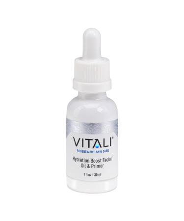 Vitali Hydration Boost Facial Oil & Primer: Premium Age Reducing Fast-Absorbing and Non-Irritating Oil for Sensitive Dry Skin - 1 fl. oz.