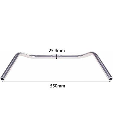 SENQI Bicycle Rise Cruiser Handlebar 25.4mm Silver - Premium Quality for Comfortable Riding - Buy Online on SooperMarket.com