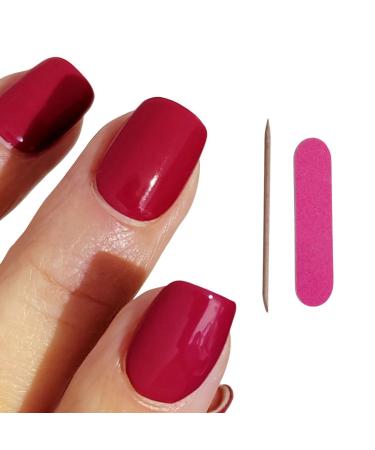 Manifix UV gel foils for nails - wild berry pink - nail foil self -adhesive from nail vegan & easy to remove DIY nails fingernails do it yourself nail wraps gelnail foils