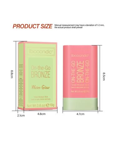 Buy Multi-Use Tied Moisture Bronze Stick - Versatile Cream Blush Contour & Highlighter | Soft Glow Makeup (1g) - Buy Online on SooperMarket.com