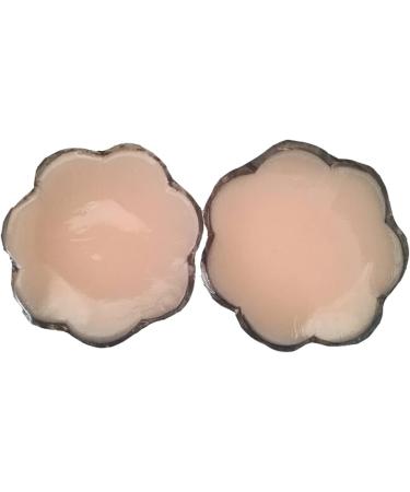 Buy FZBNSRKO 4 Pairs Plum Blossom Silicone Nipple Covers - Reusable Adhesive Breast Pads for Women & Girls - Buy Online on SooperMarket.com