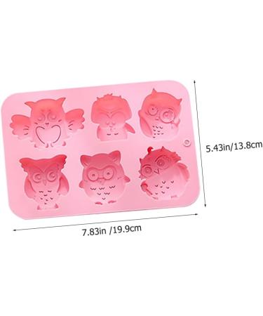 MAGICLULU 10 Pcs Baking Cake Mold Chocolate Mold Candy Chocolate Owl Soap Molds Silicone Mold Silicone Soap Animal Cookie Silicone Baking Mold Owl Candy Molds to Bake Silica Gel Tool 19.9x13.8cmx5pcs Pinkx5pcs - Buy Online on SooperMarket.com