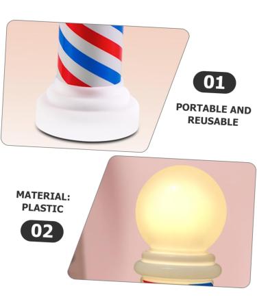 HAPINARY Barber Pole Light Luminous Pole Hair Salon Pole Barber Decoration Salon Pole Lamp Salon Open Pole Light Salon Light Barber Sign Barber Poles Barber Shop Accessories Salon Open Sign - Buy Online on SooperMarket.com