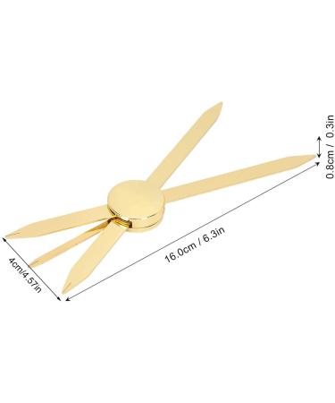 Compass Eyebrow Ruler Stainless Steel Material Gold Eyebrow Stencil Ruler Adjustable Accurate Positioning Compass Design Brow Measuring Tool - Buy Online on SooperMarket.com