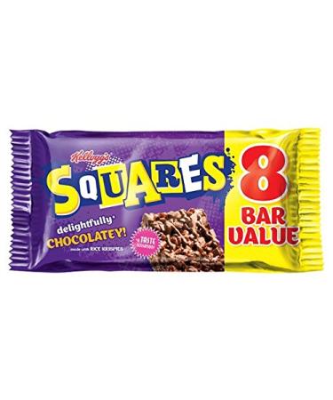 Kellogg's Rice Krispies Squares Totally Chocolatey 8 X 36G Chocolate 8 pieces (1Pack)